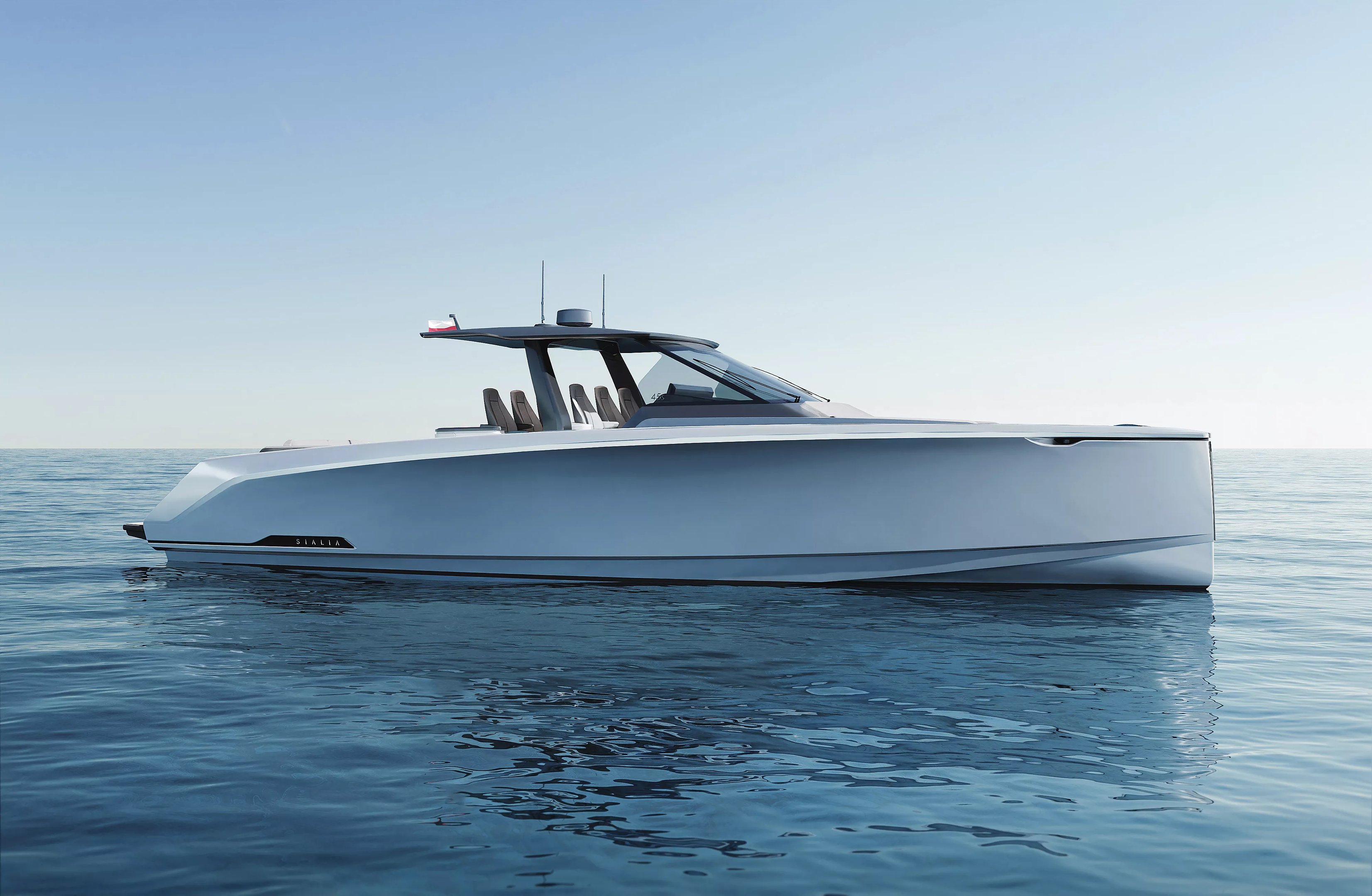 Sialia 45 Sport commercial imagery — cabin view