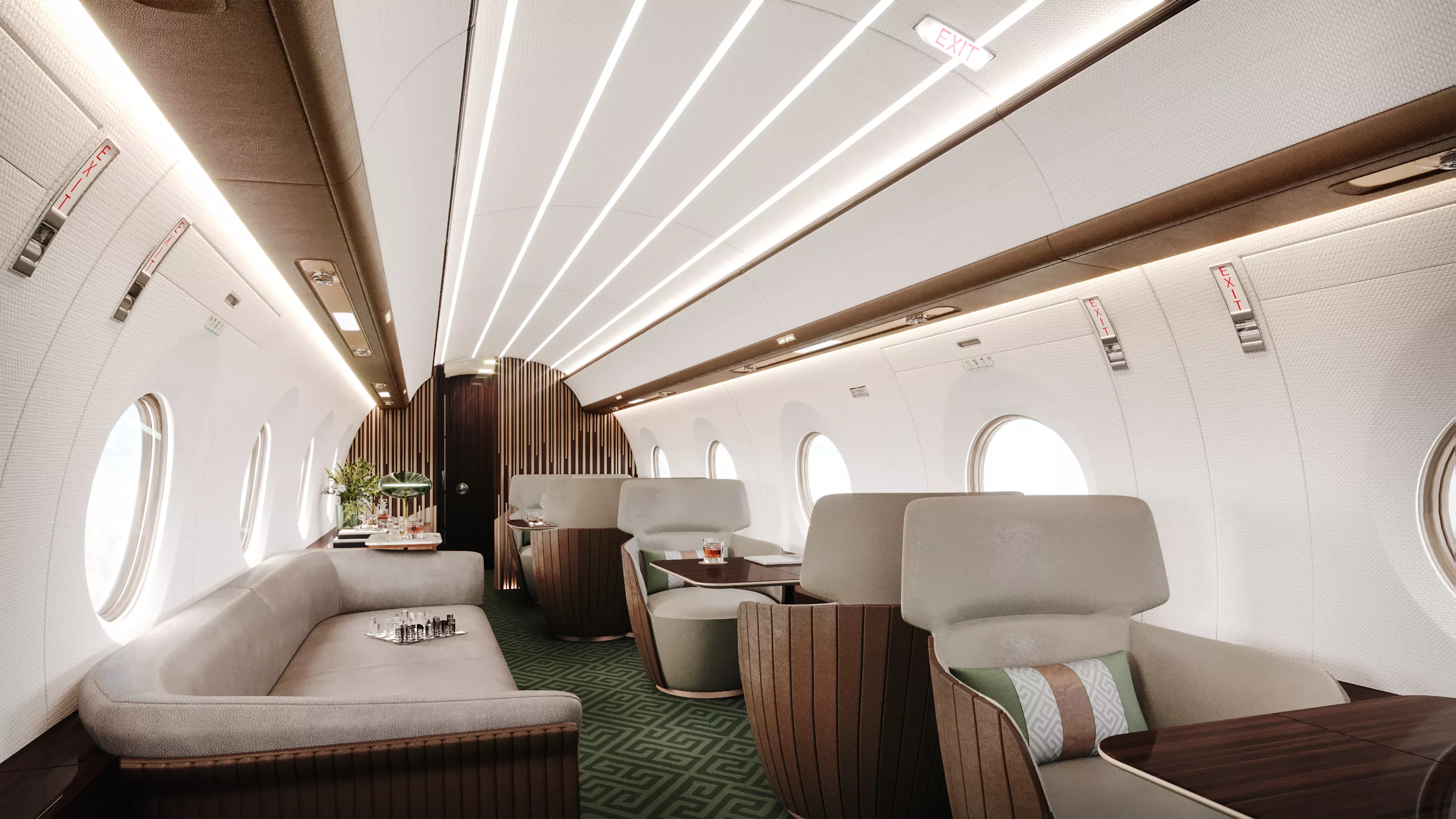 Gulfstream C650 photorealistic 3D render by RSantos Design
